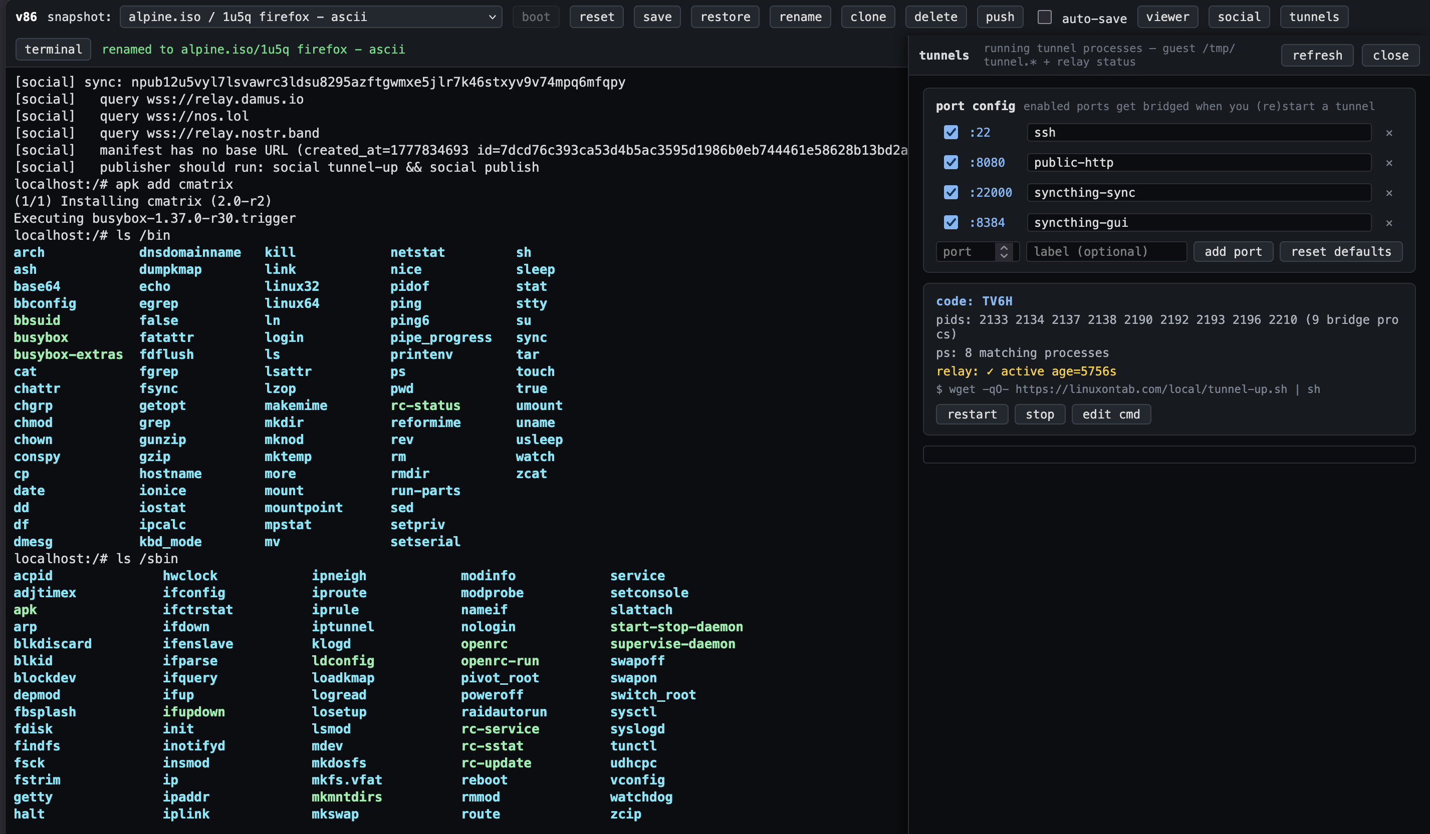 Screenshot preview of linuxontab.com homepage